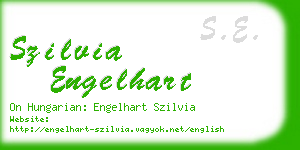 szilvia engelhart business card